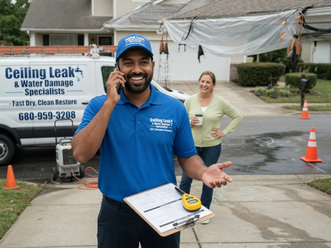 Ceiling Leak Cleanup Estancia, NM FAQs